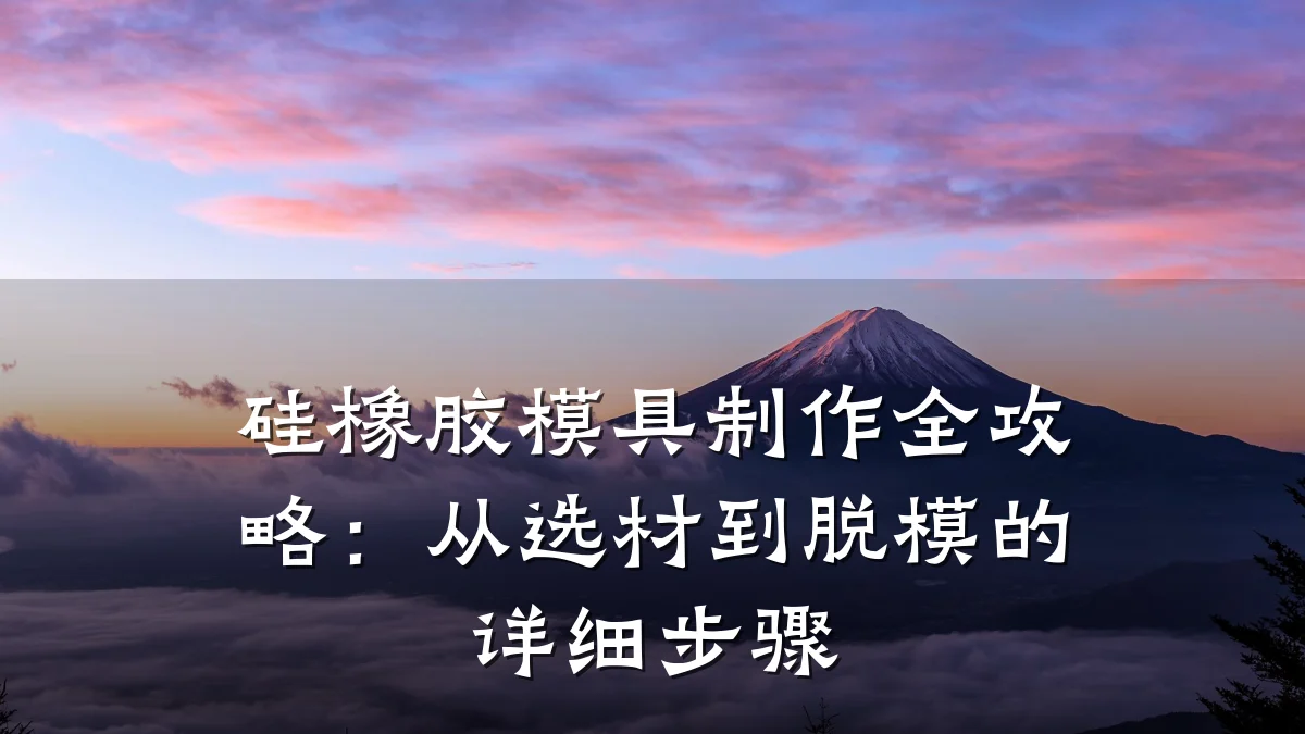 硅橡胶模具制作全攻略:从选材到脱模的详细步骤