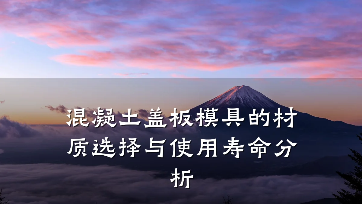 混凝土盖板模具的材质选择与使用寿命分析