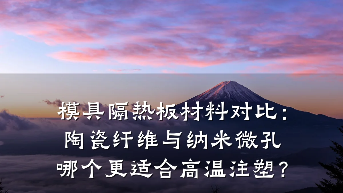 模具隔热板材料对比:陶瓷纤维与纳米微孔哪个更适合高温注塑?