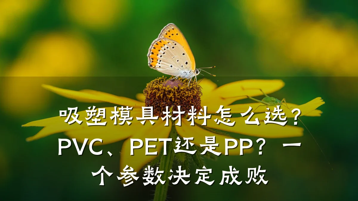 吸塑模具材料怎么选?PVC、PET还是PP?一个参数决定成败