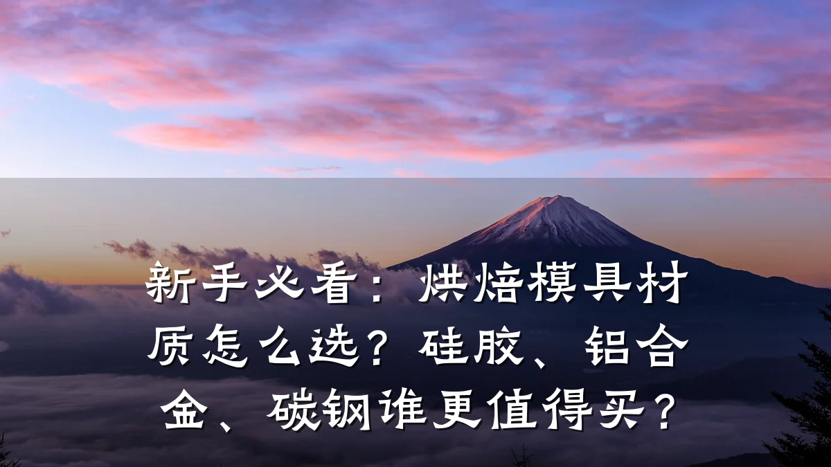 新手必看:烘焙模具材质怎么选?硅胶、铝合金、碳钢谁更值得买?