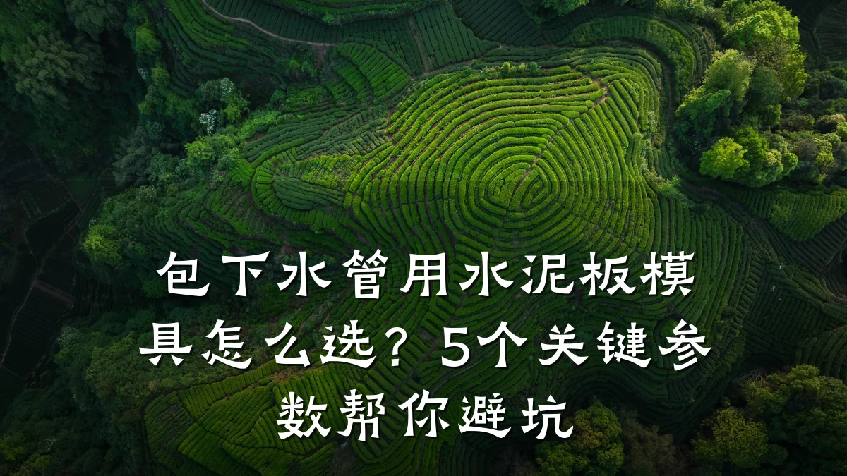 包下水管用水泥板模具怎么选？5个关键参数帮你避坑