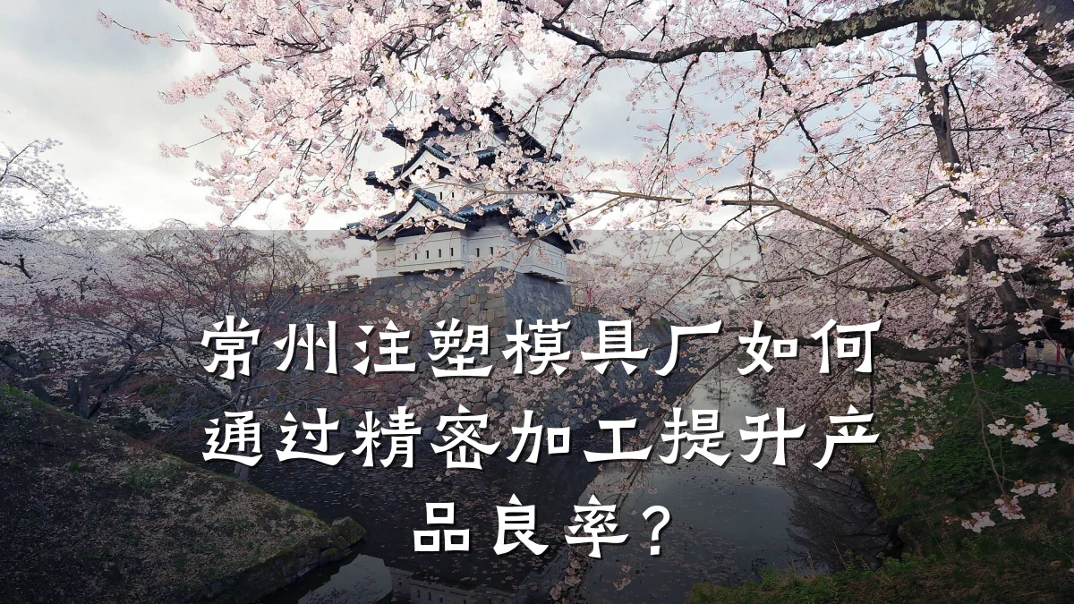 常州注塑模具厂如何通过精密加工提升产品良率?