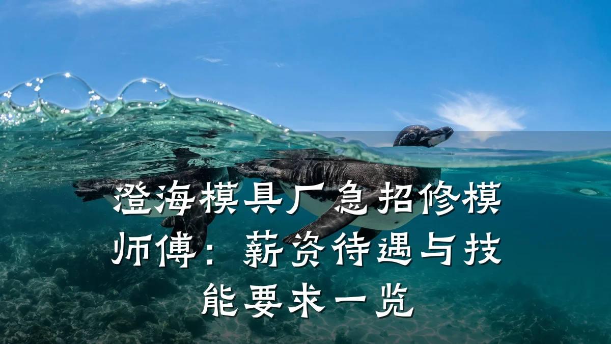 澄海模具厂急招修模师傅:薪资待遇与技能要求一览