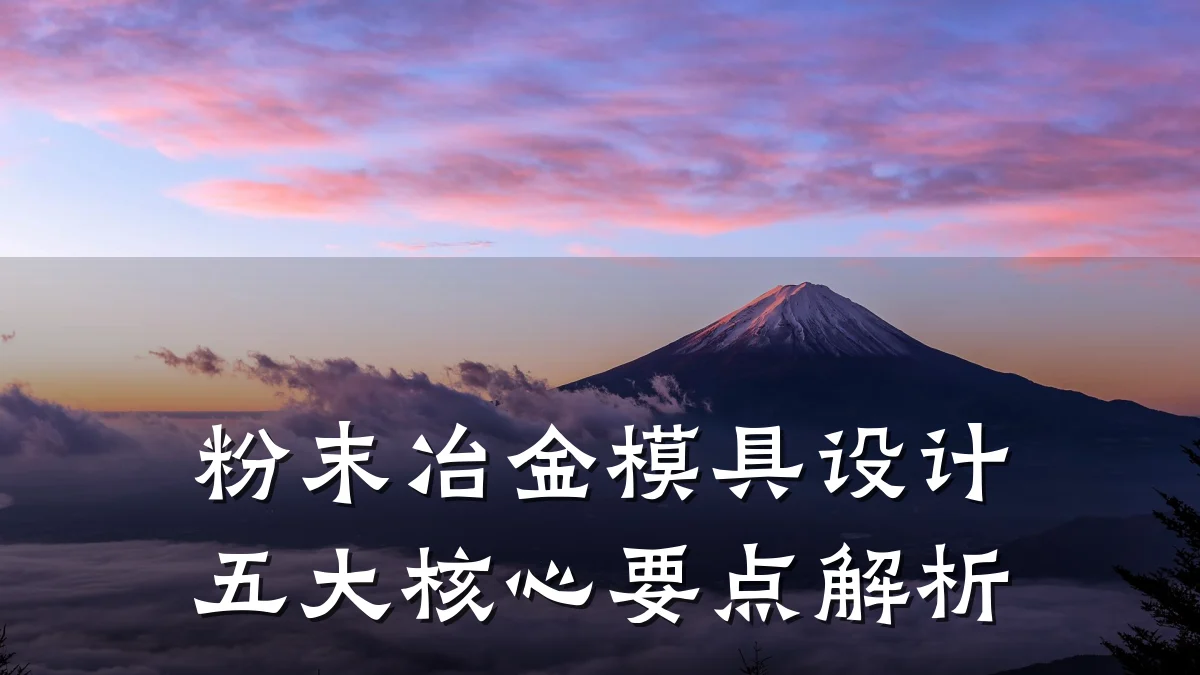 粉末冶金模具设计五大核心要点解析