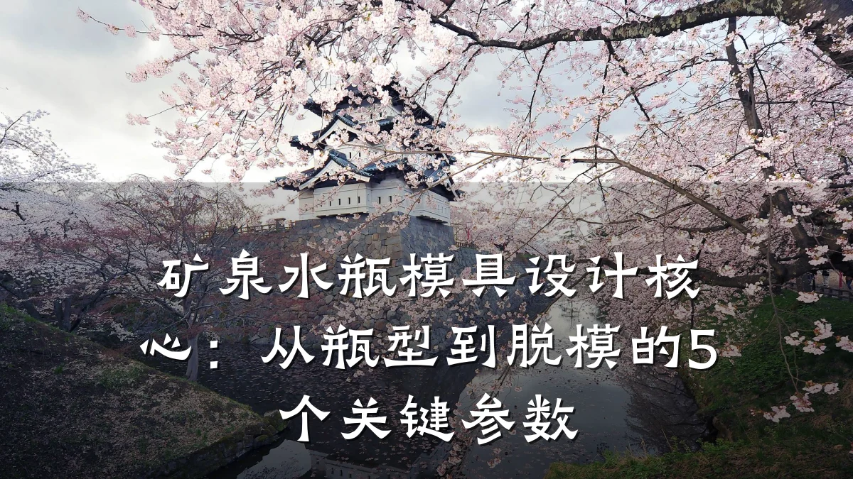 矿泉水瓶模具设计核心:从瓶型到脱模的5个关键参数