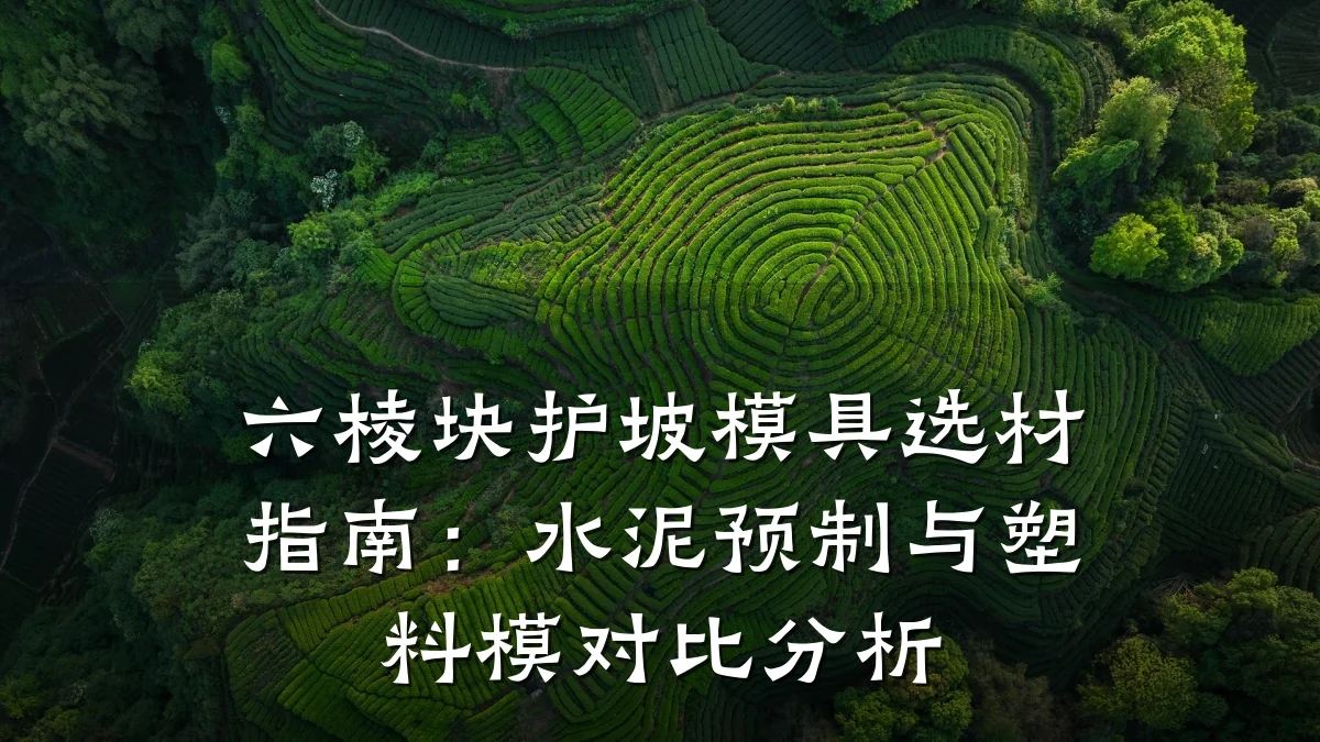 六棱块护坡模具选材指南：水泥预制与塑料模对比分析