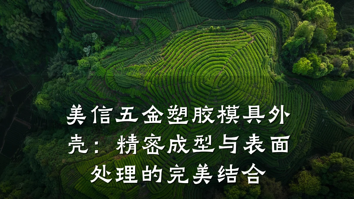 美信五金塑胶模具外壳:精密成型与表面处理的完美结合