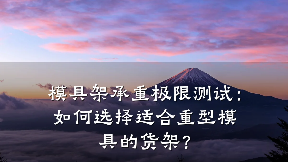 模具架承重极限测试:如何选择适合重型模具的货架?