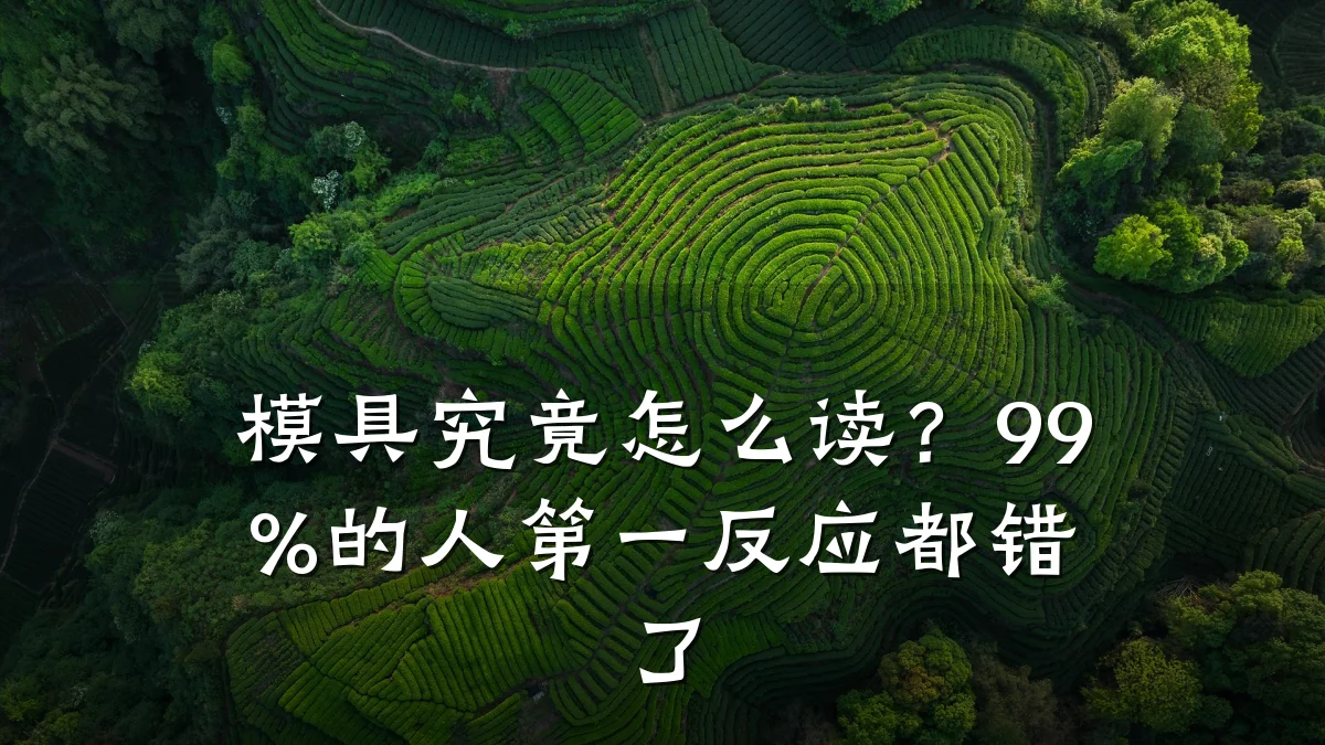 模具究竟怎么读?99%的人第一反应都错了