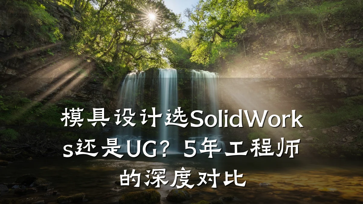 模具设计选SolidWorks还是UG?5年工程师的深度对比