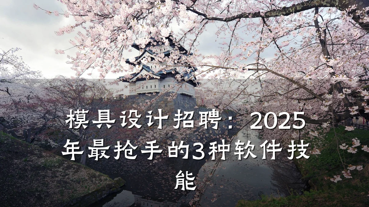 模具设计招聘:2025年最抢手的3种软件技能