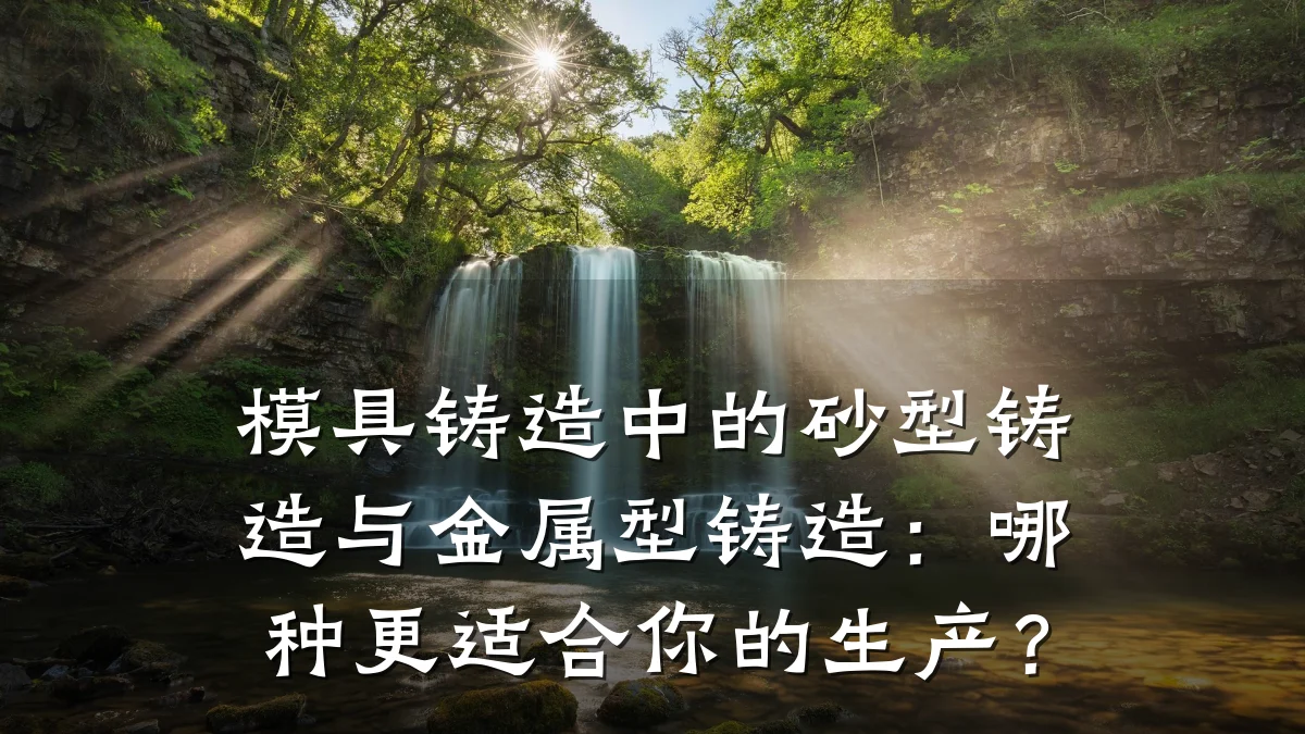 模具铸造中的砂型铸造与金属型铸造:哪种更适合你的生产?