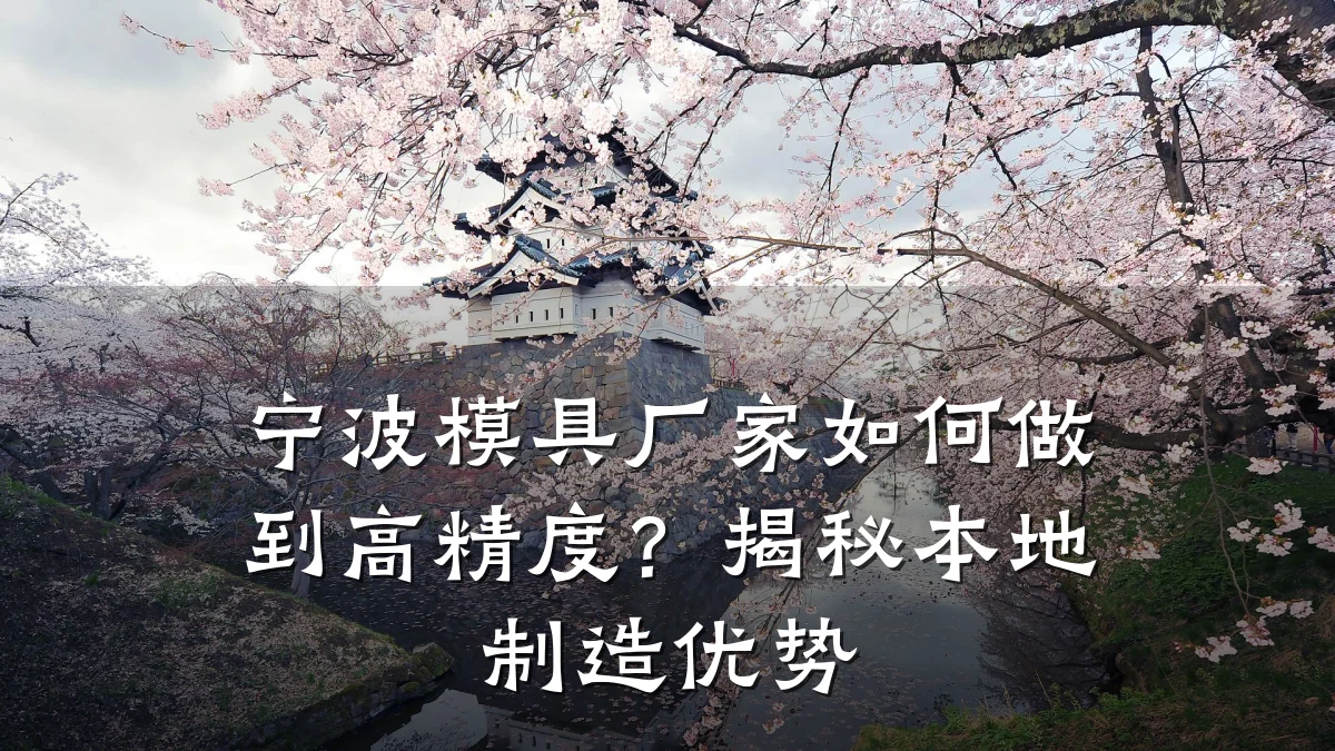 宁波模具厂家如何做到高精度?揭秘本地制造优势