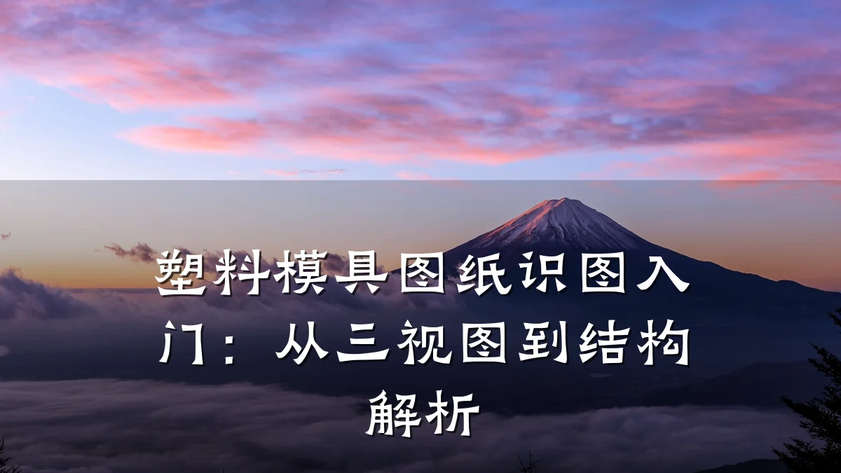 塑料模具图纸识图入门:从三视图到结构解析