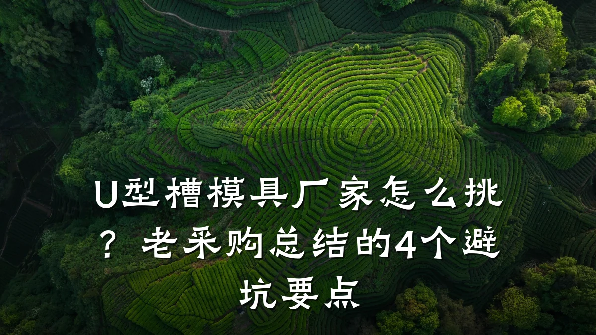 U型槽模具厂家怎么挑?老采购总结的4个避坑要点