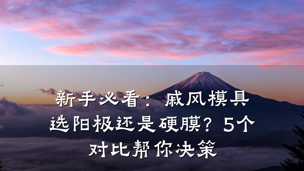新手必看:戚风模具选阳极还是硬膜?5个对比帮你决策