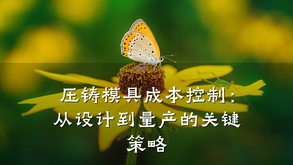 压铸模具成本控制:从设计到量产的关键策略