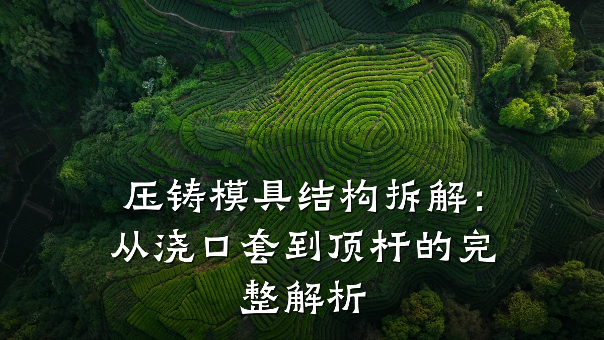 压铸模具结构拆解:从浇口套到顶杆的完整解析