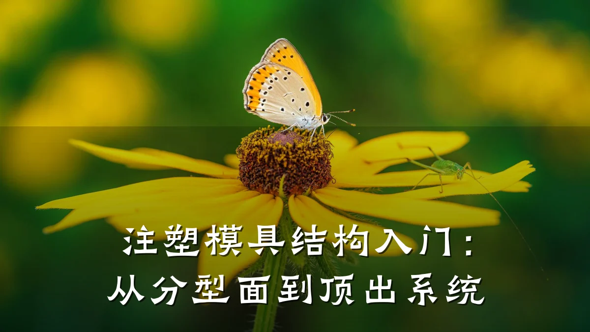注塑模具结构入门:从分型面到顶出系统