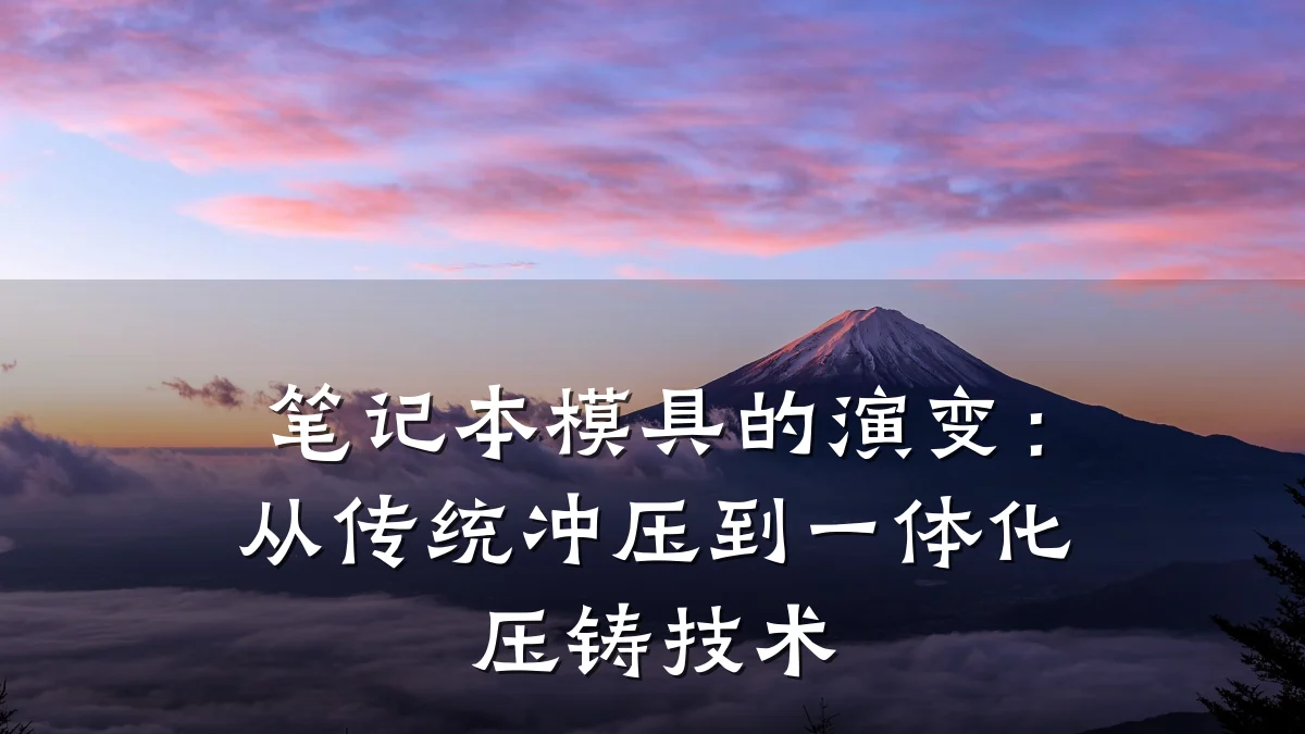 笔记本模具的演变:从传统冲压到一体化压铸技术