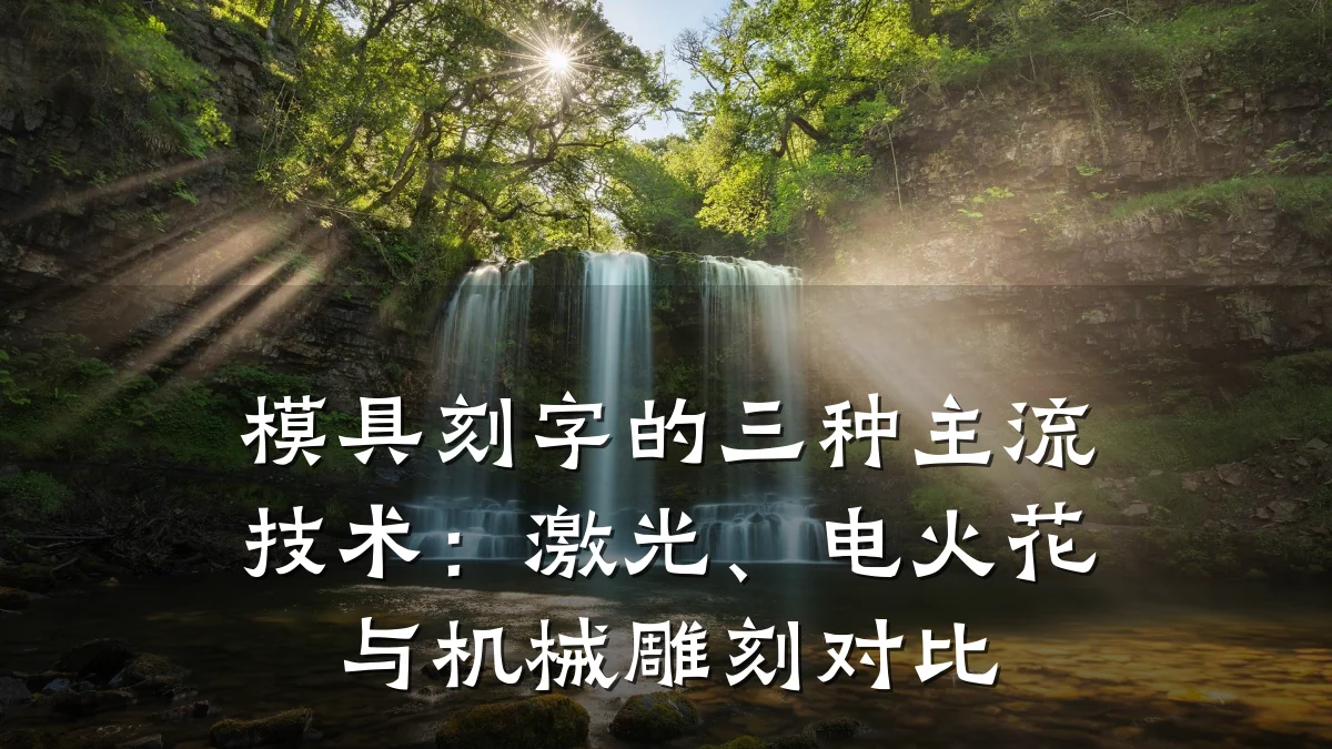 模具刻字的三种主流技术:激光、电火花与机械雕刻对比