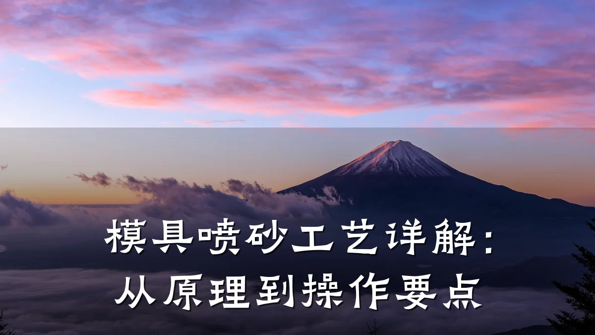 模具喷砂工艺详解:从原理到操作要点