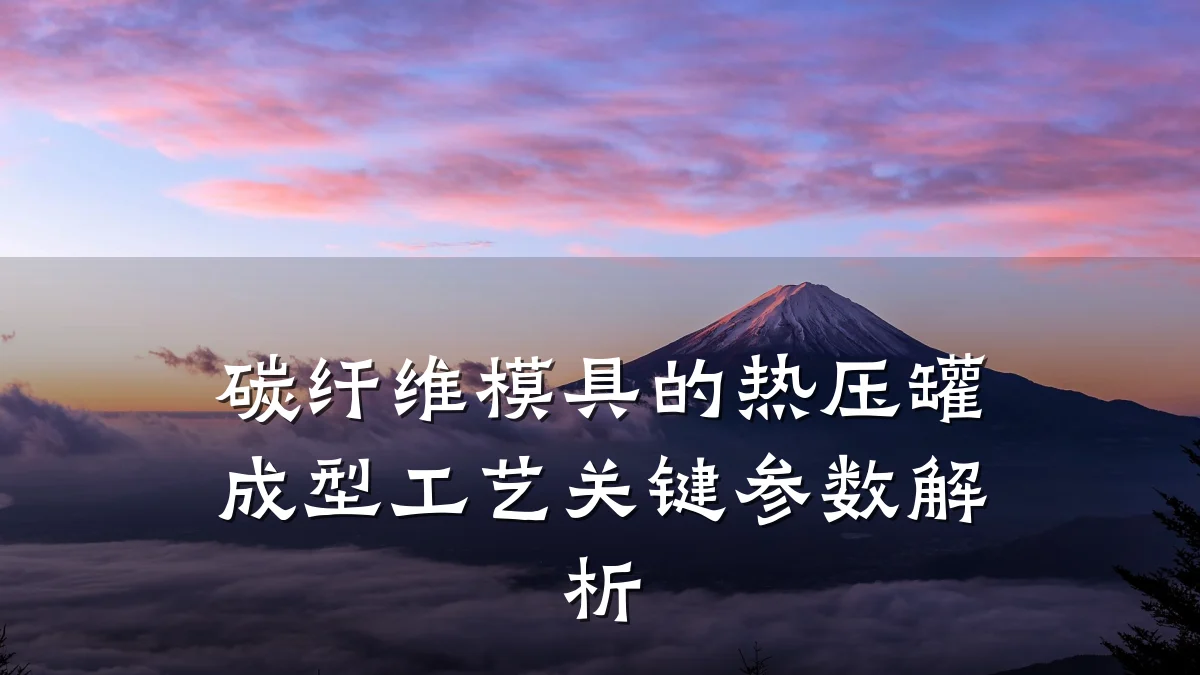 碳纤维模具的热压罐成型工艺关键参数解析