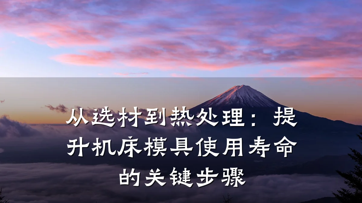 从选材到热处理:提升机床模具使用寿命的关键步骤