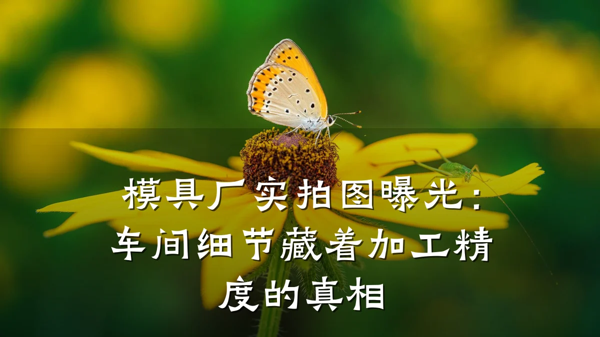 模具厂实拍图曝光:车间细节藏着加工精度的真相