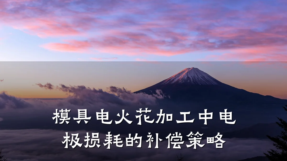 模具电火花加工中电极损耗的补偿策略