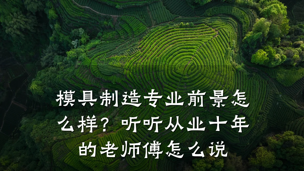 模具制造专业前景怎么样?听听从业十年的老师傅怎么说