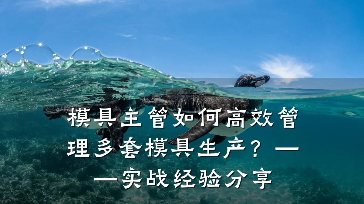 模具主管如何高效管理多套模具生产?——实战经验分享