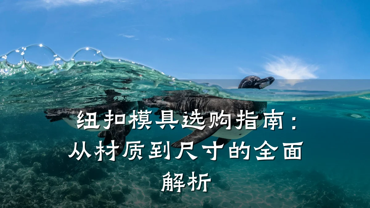 纽扣模具选购指南：从材质到尺寸的全面解析