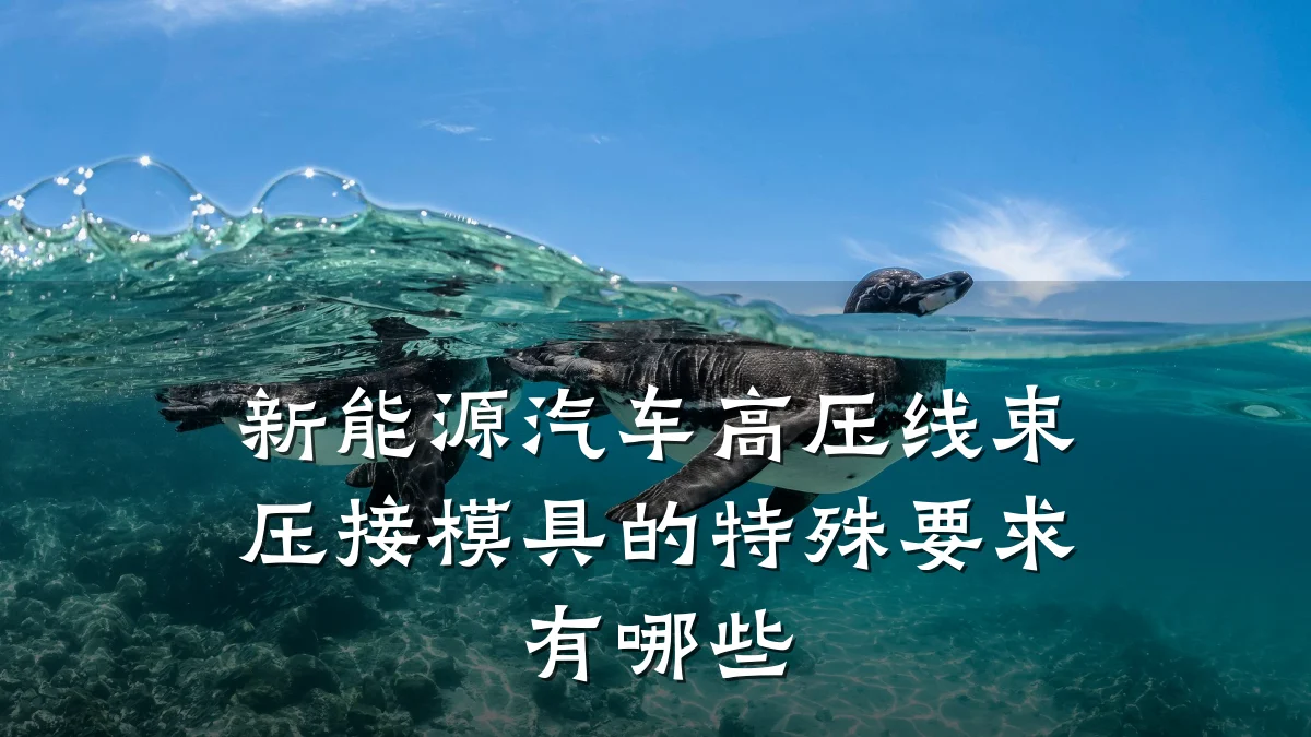 新能源汽车高压线束压接模具的特殊要求有哪些