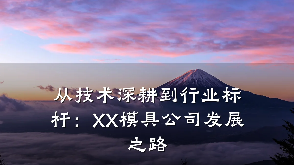 从技术深耕到行业标杆:XX模具公司发展之路
