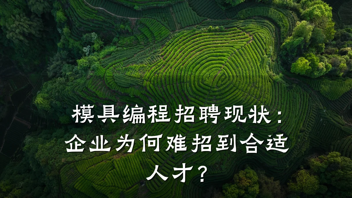 模具编程招聘现状:企业为何难招到合适人才?