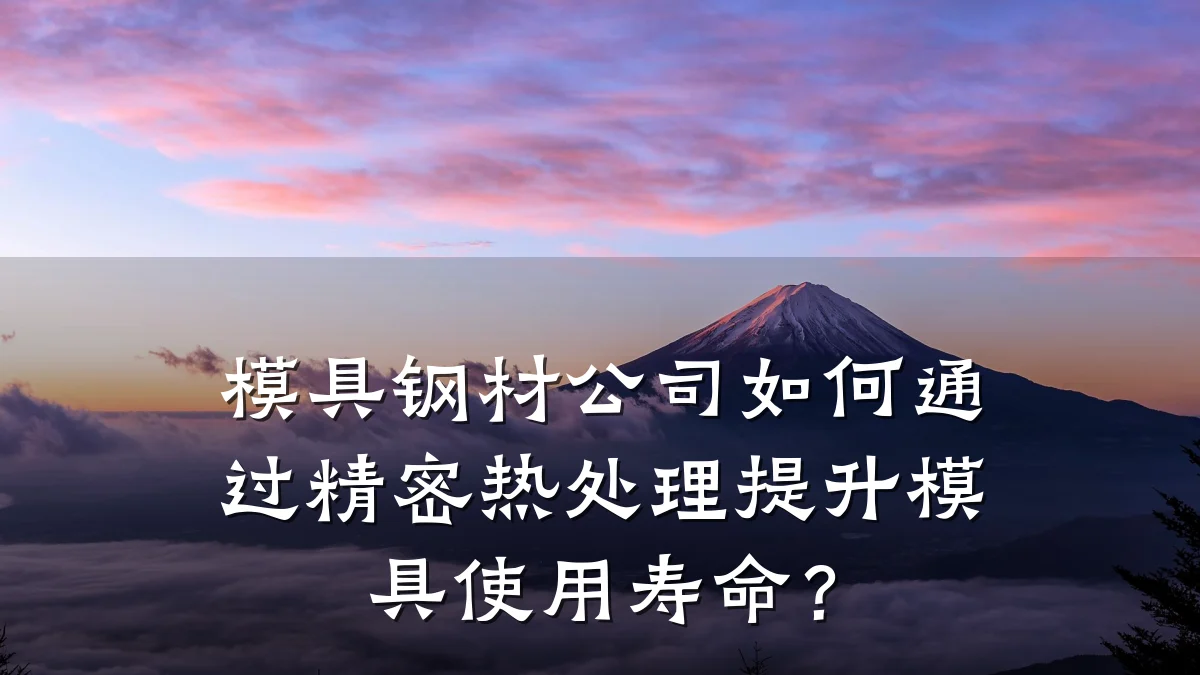 模具钢材公司如何通过精密热处理提升模具使用寿命?