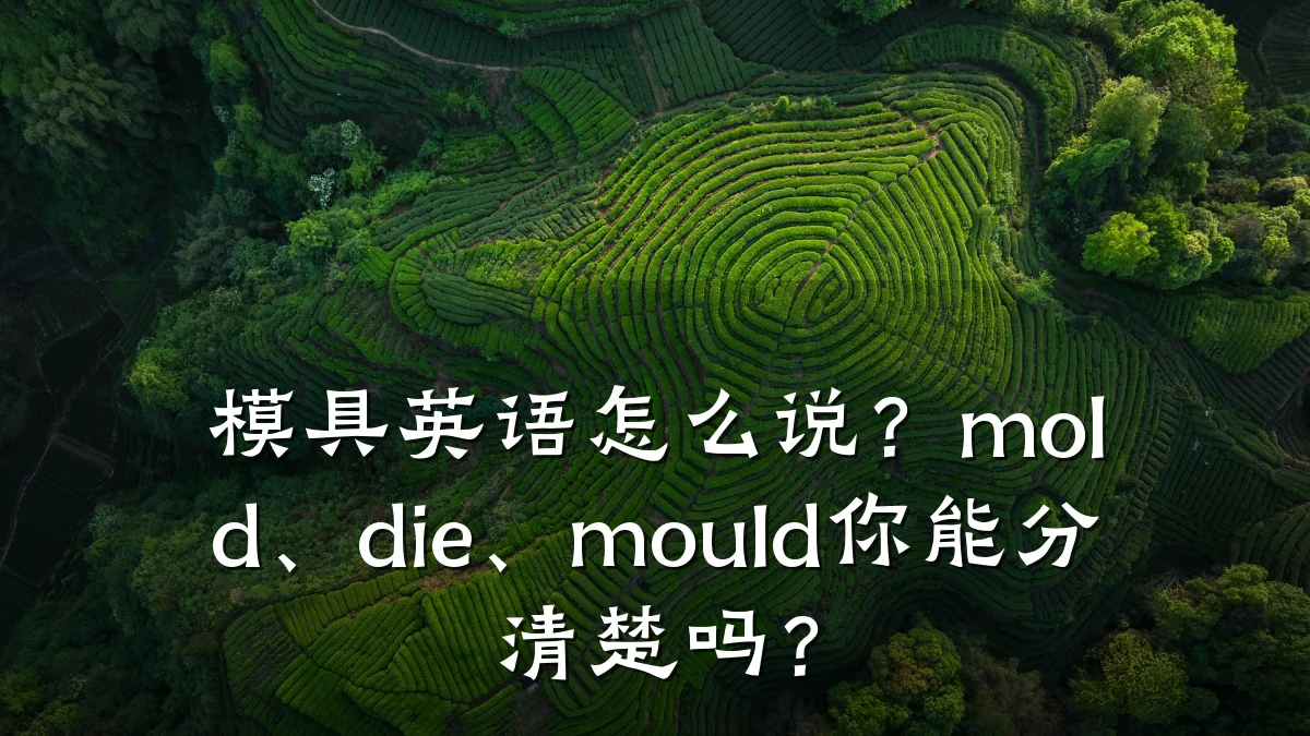 模具英语怎么说?mold、die、mould你能分清楚吗?