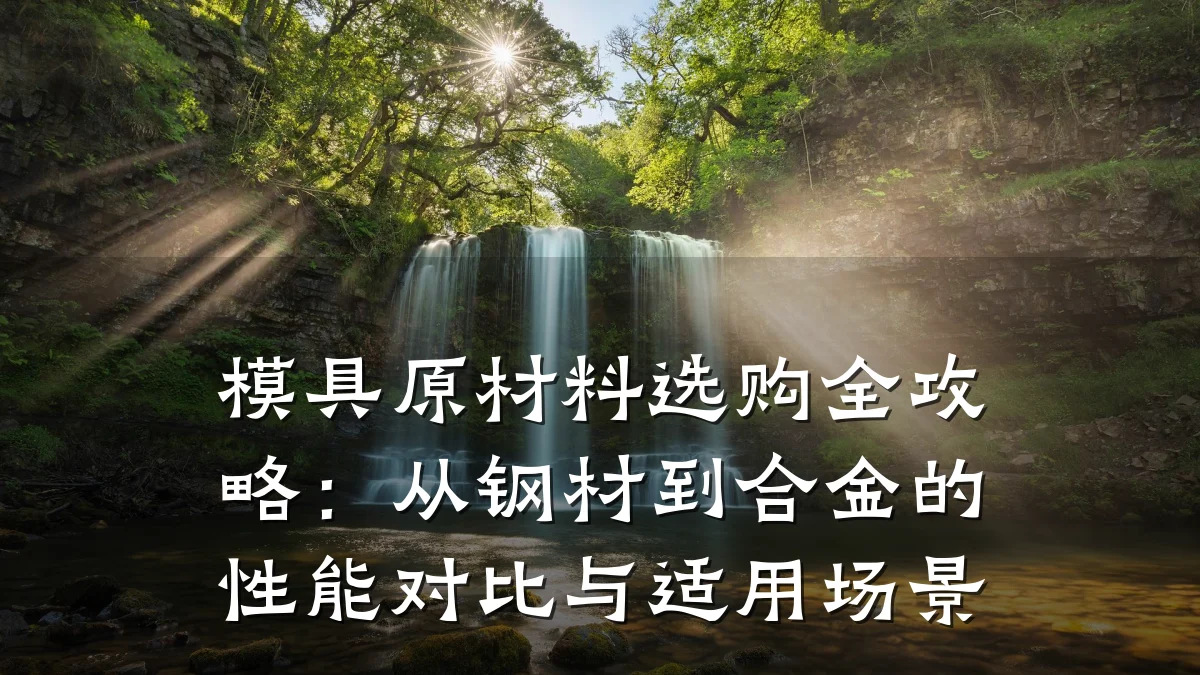 模具原材料选购全攻略:从钢材到合金的性能对比与适用场景