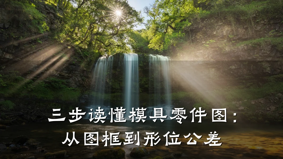 三步读懂模具零件图:从图框到形位公差