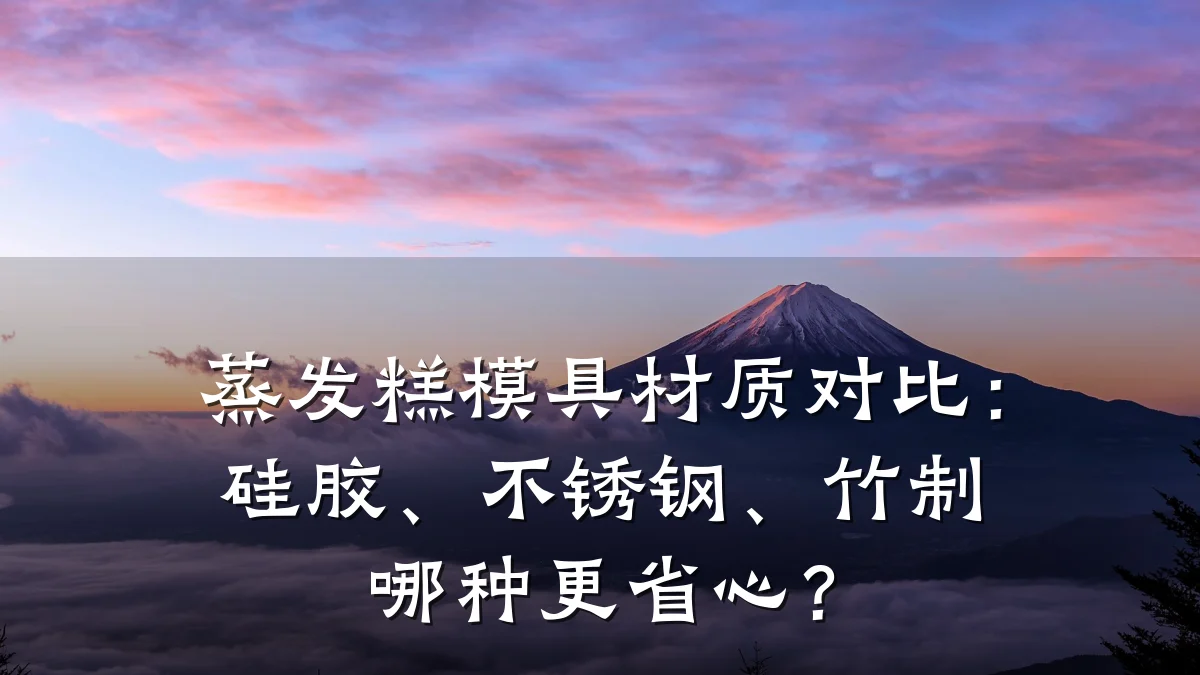 蒸发糕模具材质对比:硅胶、不锈钢、竹制哪种更省心?