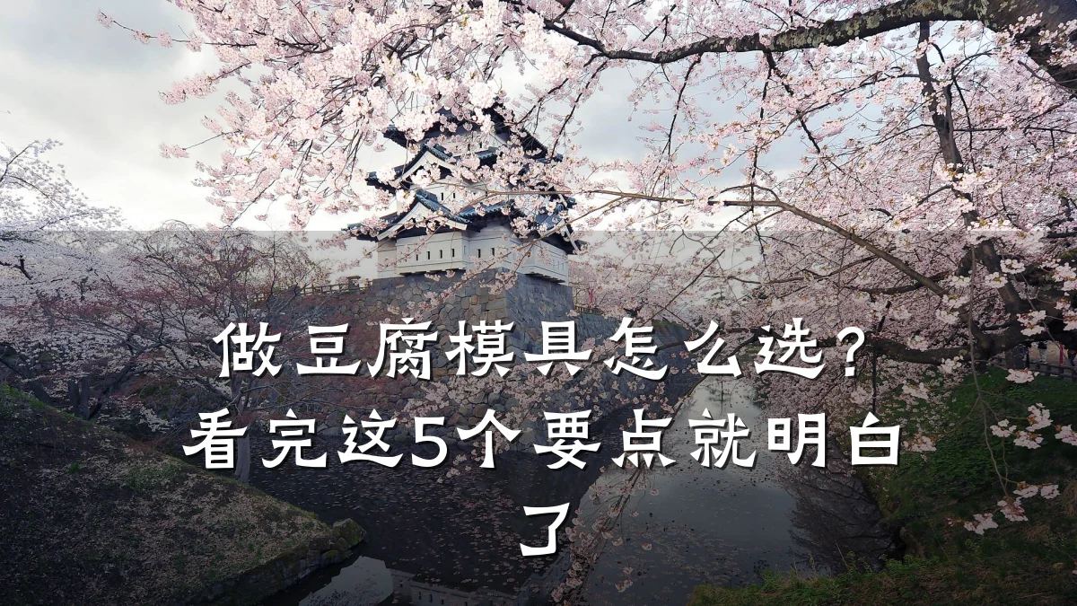 做豆腐模具怎么选?看完这5个要点就明白了
