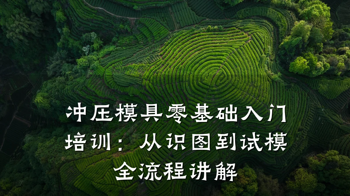 冲压模具零基础入门培训:从识图到试模全流程讲解