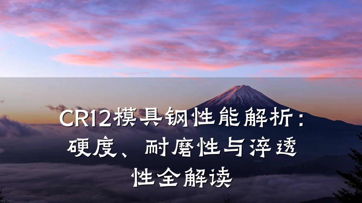 CR12模具钢性能解析:硬度、耐磨性与淬透性全解读