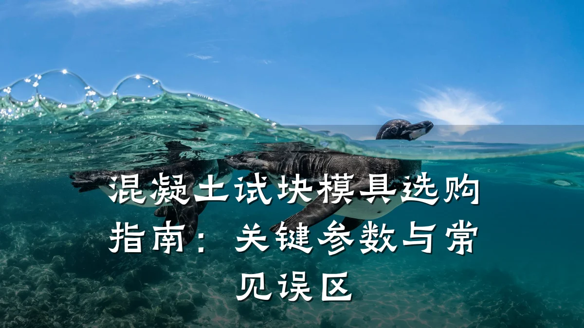 混凝土试块模具选购指南:关键参数与常见误区
