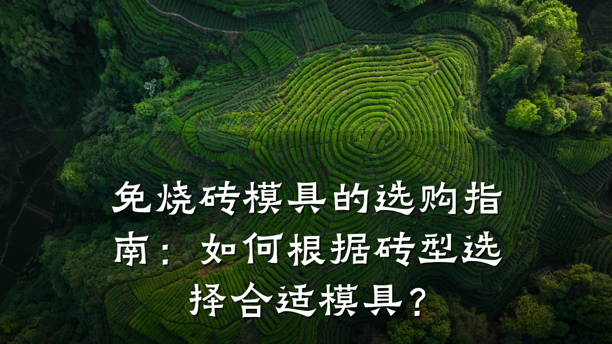 免烧砖模具的选购指南:如何根据砖型选择合适模具?