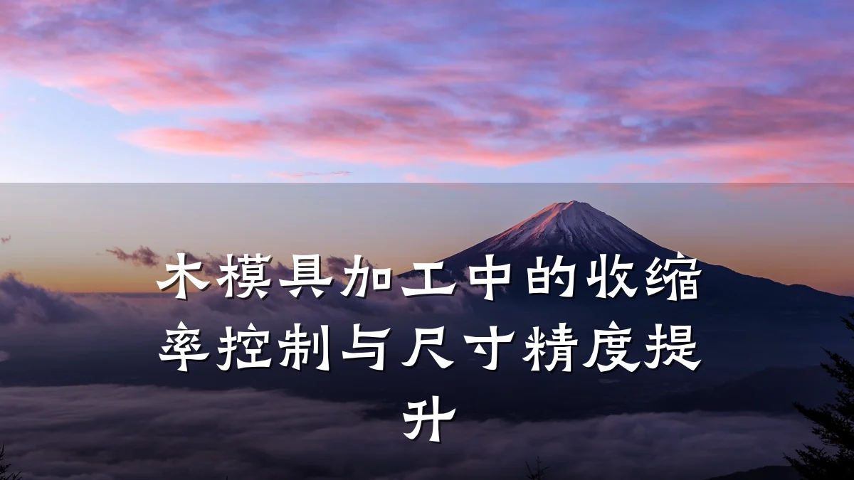 木模具加工中的收缩率控制与尺寸精度提升