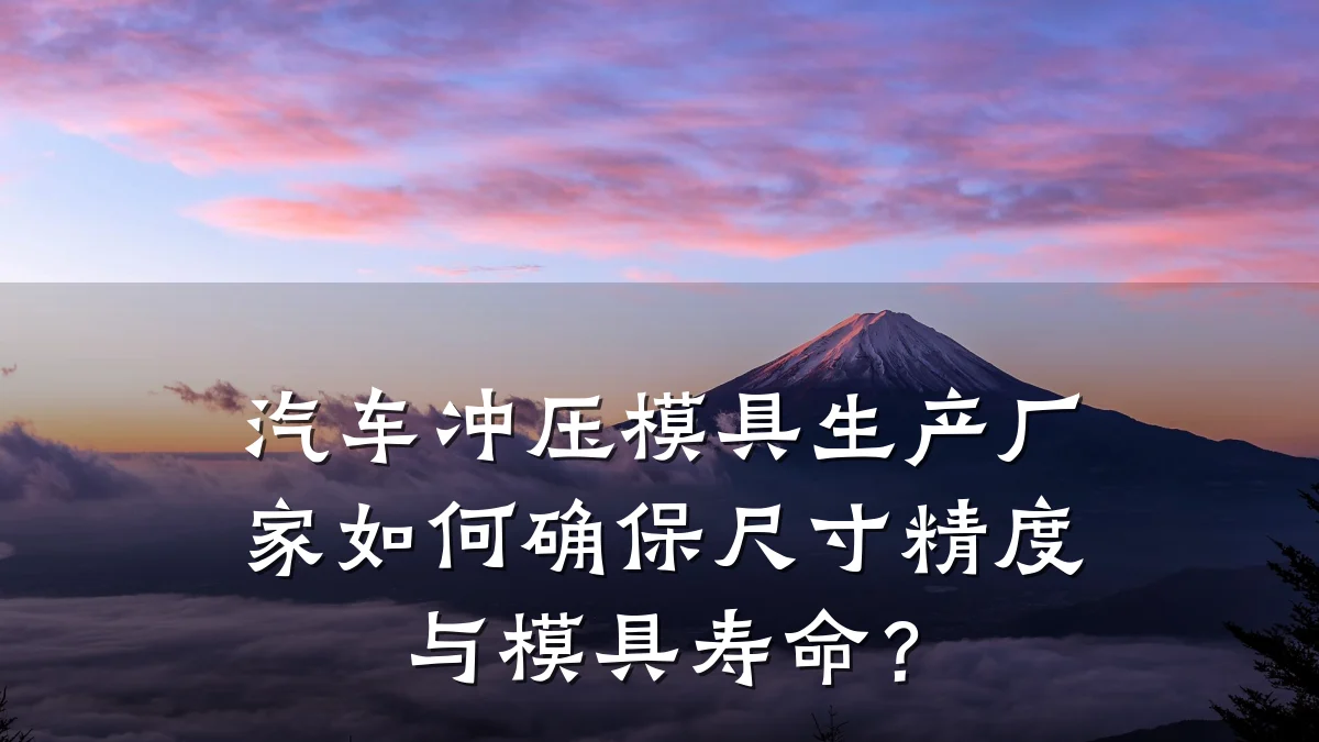 汽车冲压模具生产厂家如何确保尺寸精度与模具寿命?