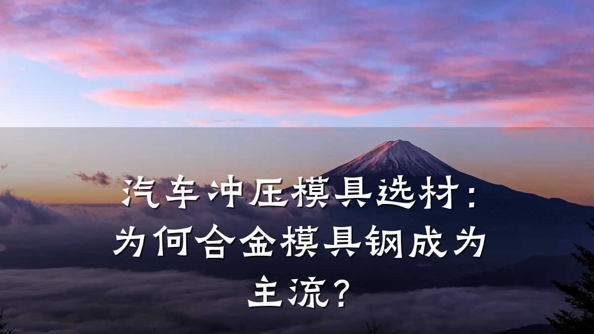 汽车冲压模具选材:为何合金模具钢成为主流?